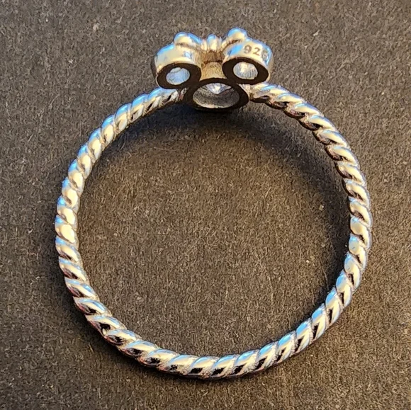 Minnie Mouse Braided Rose Gold Bow Size 8 925 Ring - Picture 8 of 9